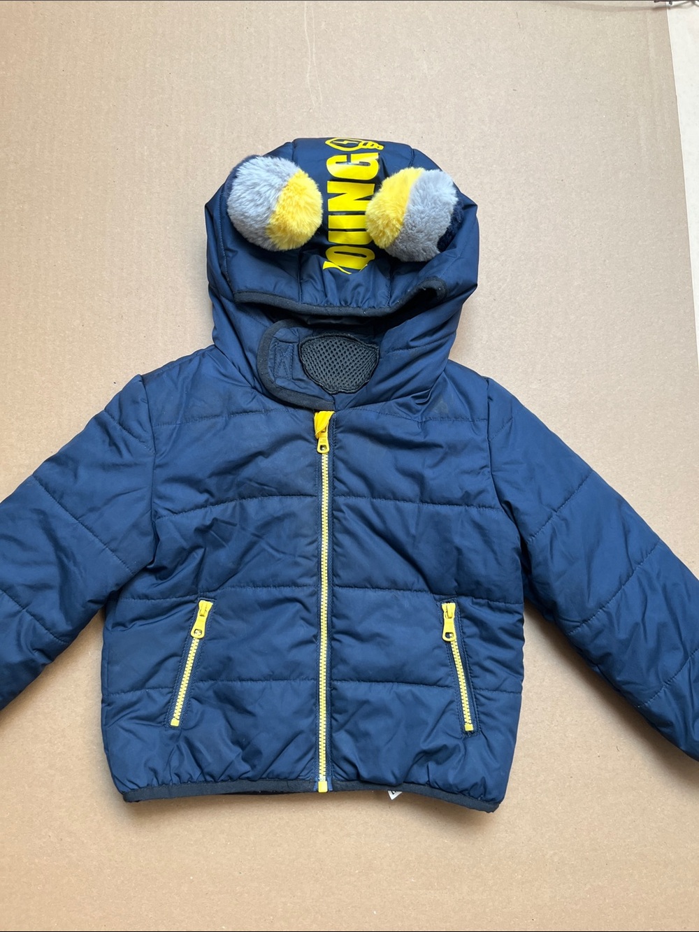 Original Marines Young Inventor Blue Puffer Jacket Hooded 18 24 Months